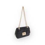 Coach  ❀ Cassidy Crocodile Turnlock Embossed Crossbody Bag Handbag ❀ Black Gold Photo 14