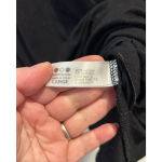 Three Dots Vintage  Viscose Black Drape Front Blouse Top Size‎ Large Made In USA Photo 4