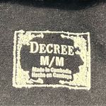 Decree  Tight Mini Skirt Size Medium Metallic Gold Black Gray  Party New Year’s Photo 3