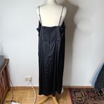 Abercrombie & Fitch Abercrombie Black Satin Camille Maxi Dress Photo 8