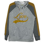 Bobbie Brooks Ladies' Gray Yellow Long Sleeve Love Hoodie Size‎ L Size L Photo 0