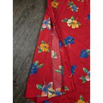 Susan Bristol  Skirt Red Tropical Floral XL Cottage Core Midcalf Cotton NWT Photo 3