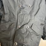 Burton  Black Double Breasted Hooded Jacket Womens Size Medium Photo 2