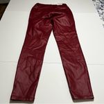 A loves A Womens Size 26 Red Merlot High Rise Ankle Skinny Coated Denim Pant NEW Photo 10