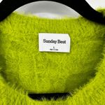 Sunday Best Grinch Green Christmas Fuzzy Sweater Long Sleeve Crew Neck Size L Size L Photo 2