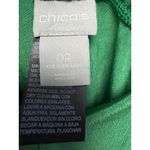 Chico's  Travelers 2-Piece Set Green Long Sleeve Top & Pants Size 0P Photo 2