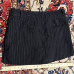 Xhilaration Y2K Pinstripe Mini Skort Black Gray Pleated Stretch Low Rise Size 3 Photo 0