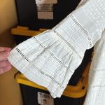 J.Crew  Anelloni White Sheath Dress Bell Sleeves Crew Neck Size 6 Photo 7