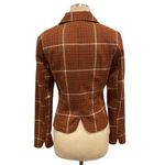 American Vintage Y2K Plaid Blazer With Lace Trim Collar Photo 8