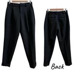 Banana Republic Black Cuffed Tapered Pant Size 0 Style 568369 Office Workwear Photo 1