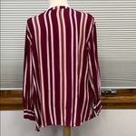 a.n.a  A New Approach NWT Ruby Striped button down long Sleeve Shirt Photo 3