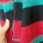 Anthropologie Tulle Coat Women Size Medium Large stripped Wool Blend Photo 3