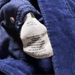 Soft Surroundings  Navy Blue Velvet Straight Leg Pants Size 6 Photo 9