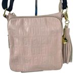 Steve Madden Bglamm Logo Embossed Blush Pink Crossbody Shoulder Bag tassel Photo 10