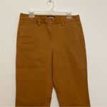 Lands' End LANDS’ END Mid Rise Slim Leg Chino Crop Pants Brown Cotton Cropped Chinos Work 8 Photo 4