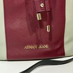 Armani Jeans Colorblock Bucket Shoulder Bag EUC Red Photo 6
