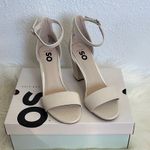 SO  Chiron Block Heel Ankle Strap Special Occasions Heels Bone Color Size 8 Photo 0