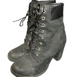 Timberland  Women's Glancy 3 inch Premium Waterproof Lace Up Black Boots Size 7.5 Photo 0