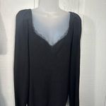 Halogen  Black Ribbed Long Sleeve Sweater Size XL NWT Photo 4