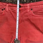 Free People  Women’s Size 26 Red Cowgirl Cropped Flare Jeans Photo 6
