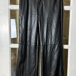 SheIn Faux Leather Stretch Straight Leg Pants Trousers - Petite Small Photo 1