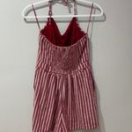 Hollister Red Striped Halter Romper Photo 1