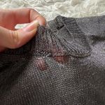 J.Crew Sheer Metallic Sweater Tee Dark Gray AS IS Size XS Photo 7