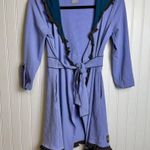 Matilda Jane  Jacket Size Medium Lilac, Teal, Ruffled, Hooded, Tie Front C23 Photo 3