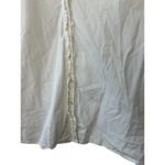 Vineyard Vines Vineyard Vine White Long Sleeve V-Neck Ruffle Trim Button-Up Shirt Women's 14 Photo 2