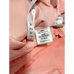 Azazie  Women's Amani Bridesmaid Mini‎ Dress Criss Cross Halter Neck Coral Size 8 Photo 8