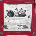 Wathne 🎣 Fly Fishing Silk Scarf Large Red Photo 1