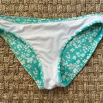 Aerie  small white and teal floral print bikini bottom Photo 5