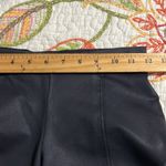 ZARA  WOMAN womens size 6 black pull on leggings side ankle zipper skinny shiny Photo 3