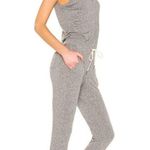 n:philanthropy NWT Flower Jumpsuit in Heather Gray V-neck Jogger XL $178 Photo 2