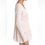 Free People  L We The Free Coastline Pale Pink Thermal Henley Peplum NWOT Photo 4
