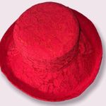 C.C. Adjustable Floral Lace With Ribbon Cotton Beach Summer Sun Hat Cap Photo 5