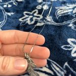 Source Unknown Real Leaf PENDANT with Chain Lacey OAK Dipped in Silver Genuine Leaf Necklace Photo 5