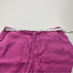 Nation Ltd 100% Linen Pink Pants Women Size Small Coastal Pull-on Pockets *FLAW Photo 4