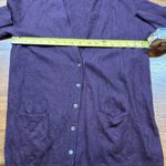 Banana Republic Women’s Size S Purple Wool Cashmere Deep V Neck Cardigan Sweater Photo 3