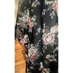 TRY THIS COVER UP BLACK SHEER FLORAL FLOWY WOMENS SIZE SMALL Photo 6