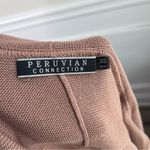 Peruvian Connection  brown tan open front pima‎ cotton sweater cardigan size XS Photo 4