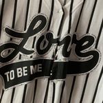 Tumblr Style Striped Baseball Shirt White Size 14 Photo 2