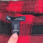 Gap  Red and Black Flannel Plaid Shirt Photo 2