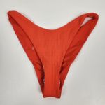 l*space L* Cabana Bitsy Bikini Bottom in Poppy Orange Ribbed Size XL NWT Photo 1