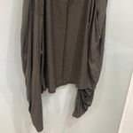 Forever 21  Women’s F21 Hunter Green Cardigan Short Sleeve Drapey Cover Up Sz M Photo 4