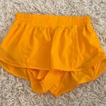 Lululemon ORANGE  hotty hot shorts Photo 0