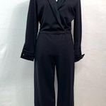 Soft Surroundings Simply Elegant Ponte Knit Wide Leg Jumpsuit Size PS Photo 1