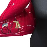 Coldwater Creek VTG  Wool Full Zip Vest Size M Snowman Cabincore Ugly Christmas Photo 6