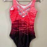 One Piece Women’s Crisscross Ombre Swimsuit Red, Pink & Maroon Size Small NWOT Photo 5