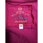 Johnny Was JW Los Angeles by Embroidered Boho Tunic Top – XS-Magenta Photo 4